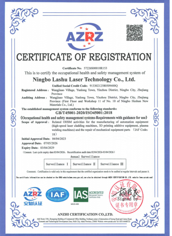 CERTIFICATE OF REGISTRATION