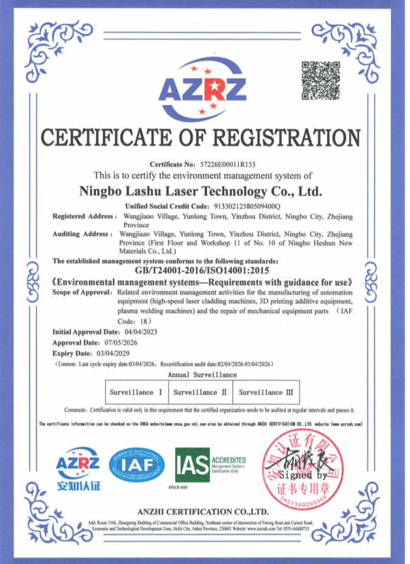 CERTIFICATE OF REGISTRATION
